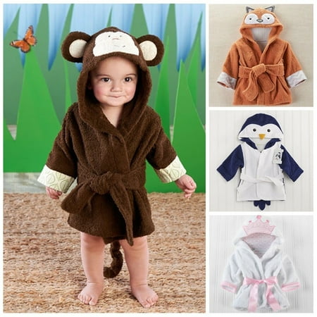 

Lovely Infant Blanket Baby Girl Boy Hooded Bath Towel Baby Wrap Bathrobe Bathing