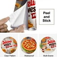 thumbnail image 4 of Peel and Stick Wallpaper 3D Mural Hand Painted Fried Chicken Western Restaurant Pizza Burgers Modern Art Wall Mural Decor Self Adhesive and Removable 69in x 98in, 4 of 8