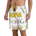 thumbnail image 2 of Salouo Home Cooking Pattern Swim Trunks for Men,Men's Hawaiian Bathing Suit Swimsuits Quick Dry Swimming Board Shorts Beach Shorts with Pockets-Medium, 2 of 6