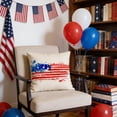 thumbnail image 6 of 4th of July Decorations Cushion Cover,Patriotic Throw Pillow Covers,Independence Day Flag Style Cushion Cover Home Themed Decorative Pillowcase for Sofa, 6 of 7