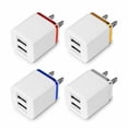 thumbnail image 3 of USB Double Wall Fast Charger Adapter 1A 2A 5V for Android / Galaxy / iPhone, 3 of 8