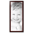 thumbnail image 2 of ArtToFrames 18" x 44" Matte mahogany Diploma Picture Frame, 18x44 inch Brown Wood Poster Frame (WOM-5108), 2 of 7