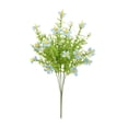 thumbnail image 2 of Plastic Small Wild Chrysanthemum Flower, Faux Flowers for Vase, Fake Flowers, Artificial Wild Chrysanthemum Memorial Bouquet Cemetery Flowers, Green Plant Simulation Flower Blue 1Pcs, 2 of 8