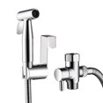 thumbnail image 1 of Ensemble de Pulvérisateur de Bidet de Toilette de Poche en Acier Inoxydable, Kit Accessoire de Fixation de Bidet, Réservoir Mural / WC Monté, Douche Muslim pour l'Auto-nettoyage, Nickel Brossé, 1 of 9