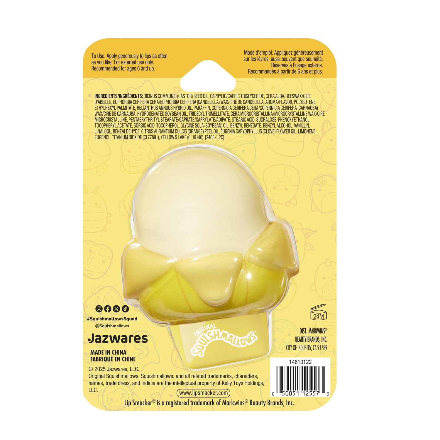 Baume à Lèvres Lip Smacker Squishmallows L'emblématique équipe des Squishmallows