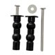 thumbnail image 4 of Juego de 2 tornillos y pernos para asiento de inodoro. Fácil instalación. Accesorios de alta fiabilidad. Doble bola brillante, 4 of 9