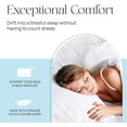 thumbnail image 6 of East Coast Bedding Goose Down Feather Pillows Medium Support 100% Cotton 300TC Pack of 1, Queen Size 20x30 Inch, 6 of 7