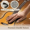 thumbnail image 6 of ODIKA 4'x6' Washable Area Rug Music Notes With Vintage Sunburst Record Border Guitar Retro Refined Structured for Dorm Room, Small Living Stain Resistant Low Profile, Easy Care, 6 of 7