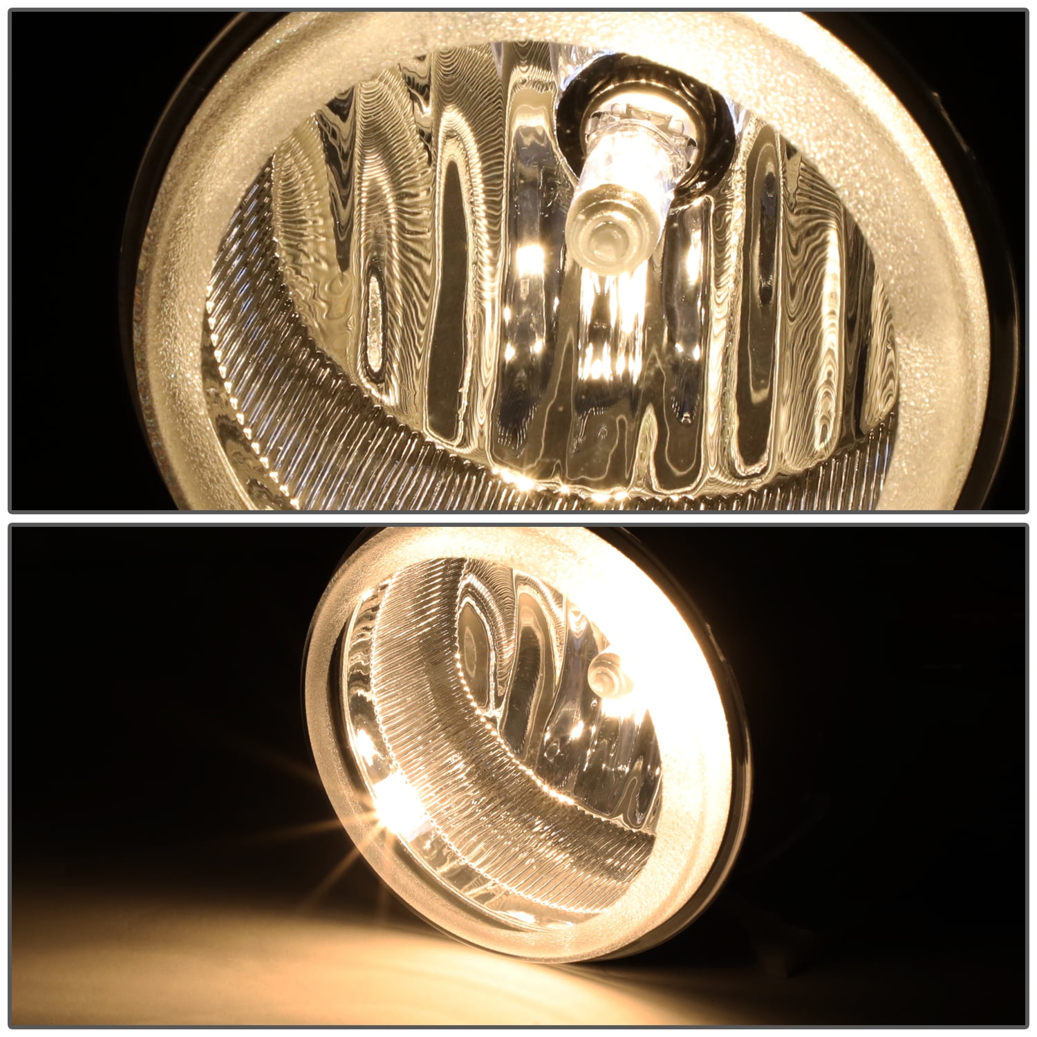 For 2005 to 2010 Dodge Jeep Chrysler Pair of Clear Lens Halogen Front Driving Fog Lights Lamps with Switch 06 07 08 09
