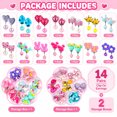 thumbnail image 3 of 14 Pairs Clip On Earrings for Girls, Pretend Princess Play Earrings for Ages 3-12 Little Girls, Cute Small Clips On Earrings Jewelry Gifts Set, 3 of 7