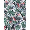 thumbnail image 4 of Ma Croix Mens Lightweight Hawaiian Tropical Print Button Down Shirt, 4 of 7
