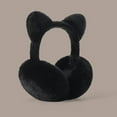 thumbnail image 5 of Critter for Women Earmuff Soft Plush Padded Ear Warmer Cute Outdoor Windproof Foldable Headband Cycling Black, 5 of 6