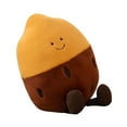 thumbnail image 3 of Cojín de sofá de peluche con forma de boniato y maíz, planta decorativa de peluche para cumpleaños Batata marrón, 3 of 9