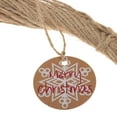 thumbnail image 6 of Dualoai Pack of 100 Merry Christmas Kraft Gift Tags Hanging Label Party Favor Bomboniere, 6 of 7