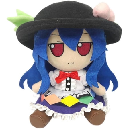 Touhou Project Plush Toy Stuffed Doll Hinanawi Tenshi Figure Plushie Puppet Fumo