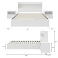 thumbnail image 3 of Nexera Hunter Platform Bed With Headboard And 2 Nightstands, 3 of 9