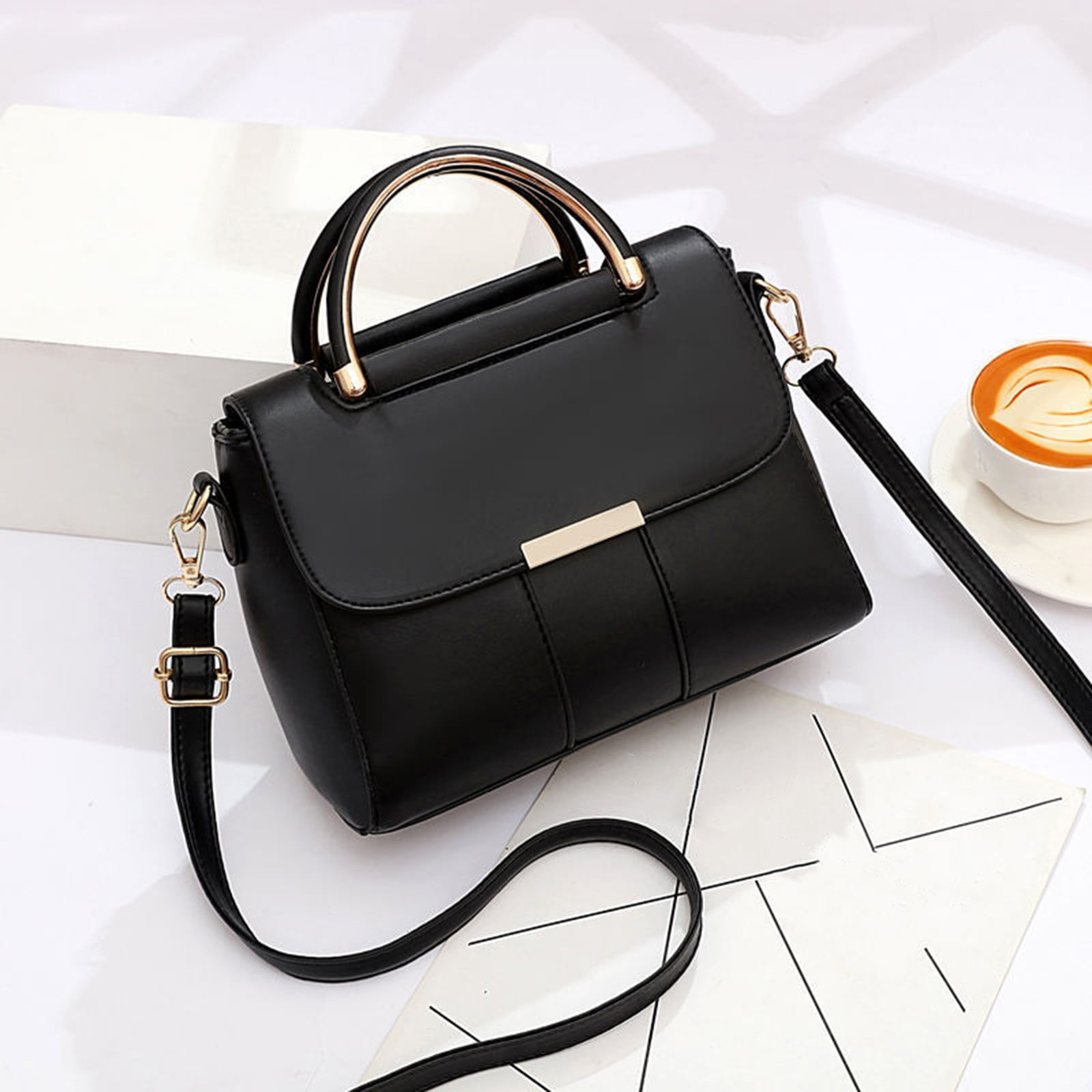 STYLAGO Purse for Women Small Crossbody Bags Classic Top Handle PU Vegan Satchel Bag Fashion Handbags