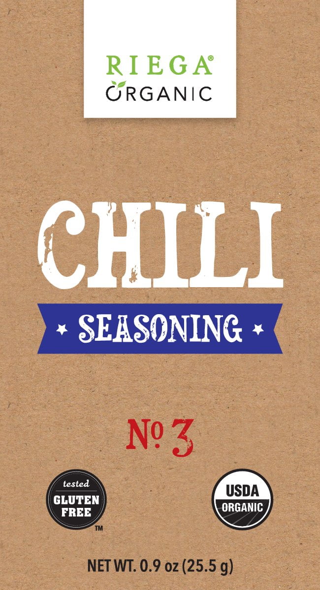 Riega Organic, Gluten Free Chili Seasoning, 0.9oz.