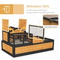 thumbnail image 4 of PawHut Wooden Tortoise Habitat, Tortoise Enclosure Reptile Cage w/ Tray, 4 of 9