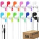 thumbnail image 1 of Yoley Classroom Earbuds Bulk 50 Pack para niños, escolares, estudiantes, niñas, niños pequeños, adolescentes y adultos (colores mezclados), 1 of 5