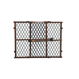 Evenflo Position & Lock Adjustable Wood Baby Gate, Fits Openings 26 - 42  in. Wide