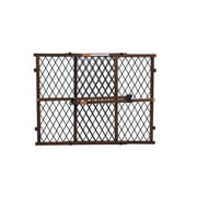 Parent's Choice Brown Farmhouse Safety Baby Wooden Gate for Aged 6 to 24 Months