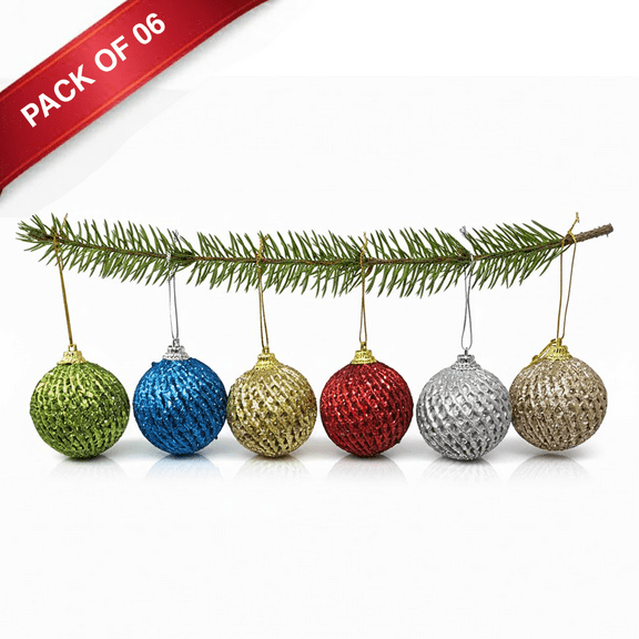 AK Trading 3D Weave Shatterproof Christmas Ball Ornaments 1.5 Inch Tree Decor