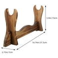 thumbnail image 2 of Flute Display Rack Swords Collection Stand Wooden Swords Holder Storage Holder, 2 of 8