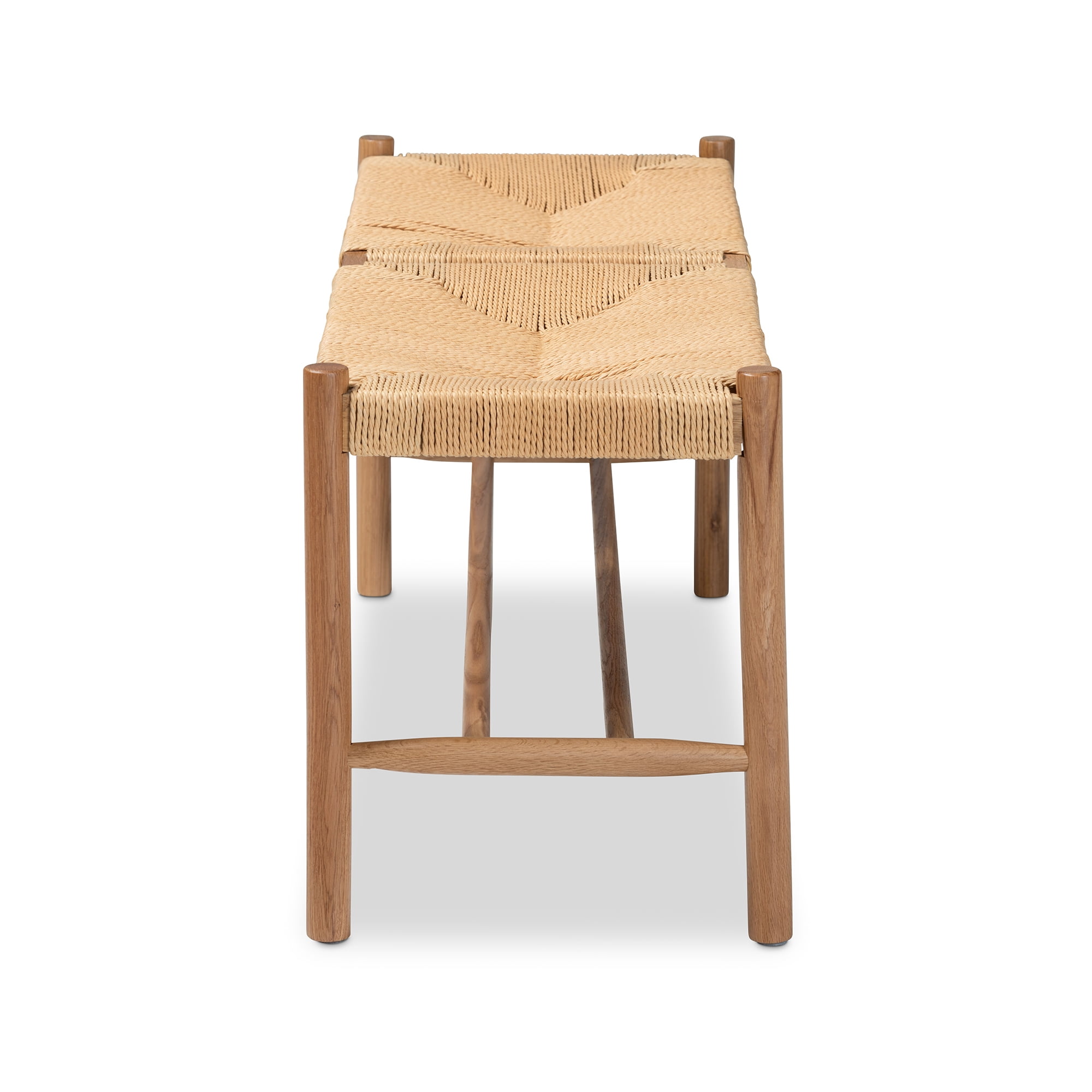 Baxton Studio Saura Upholstered & Storage Bench, Natural