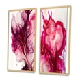thumbnail image 3 of Designart "Joyful Eruptions in Raspberry Blush Revelry III" Abstract Liquid Ink Framed Wall Art Set Of 2 - Modern Pink Framed Wall Art Set Of 2, 3 of 6