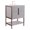 Bright Taupe, variant on Fine Fixtures Serenity 24 in. W x 18 in. D x 33.5 in. H Bathroom Vanity in Bright Taupe with Glass Sink top with an 8 in. Widespread Faucet Hole with Chrome Hardware