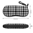 thumbnail image 2 of Zufioo White And Black Plaid Print Sunglasses Case Tactical Zipper Sunglasses Carrying Case for Men Women, 2 of 4
