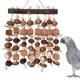 thumbnail image 1 of Juguetes Grandes Loros de Mástica Juguetes Color Jaula de Madera de Madera Juguete Nueces de Maíz Juguete Natural Para Guacamátricos Grises Africanos y Otras Aves Grandes, 1 of 5