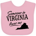 thumbnail image 3 of Inktastic Someone in Virginia Loves Me Boys or Girls Baby Bib, 3 of 4