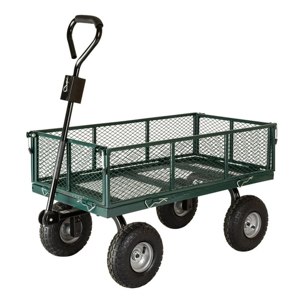 20 Towable Mesh Garden Utility Cart, Garden Utility Cart Wagon