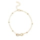 thumbnail image 5 of Minnieouse Tobillera para niñas, exquisito estilo Simple, adornos para los tobillos, accesorio de moda, cadenas para pies para decoración de vestidos, dorado en forma de 8 2piezas Minnieouse CBP200238, 5 of 6