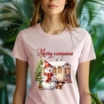 thumbnail image 5 of Merry Campmas T-Shirt | Cute Snowman Camping Holiday Graphic Tee, Maroon, Size 2XL, 5 of 6