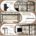 thumbnail image 5 of Loft Bed with Ladder and Arched Guardrail - Enhanced Safety with 15-Inch Guardrail and Anti-Tip Brackets, Heavy-Duty Steel Slats Support Up to 350 Lbs, Durable and Safe and Adults, 5 of 7