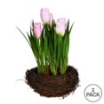 thumbnail image 2 of Vickerman FO194509 Tulipes Roses dans un Nid d'Oiseau en Pot, 2 of 3