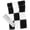 Black and white, variant on Yihuala High Visibility Golf Putting Trainings Flag Quick Installation Without Tool Needed For Backyard Course Use