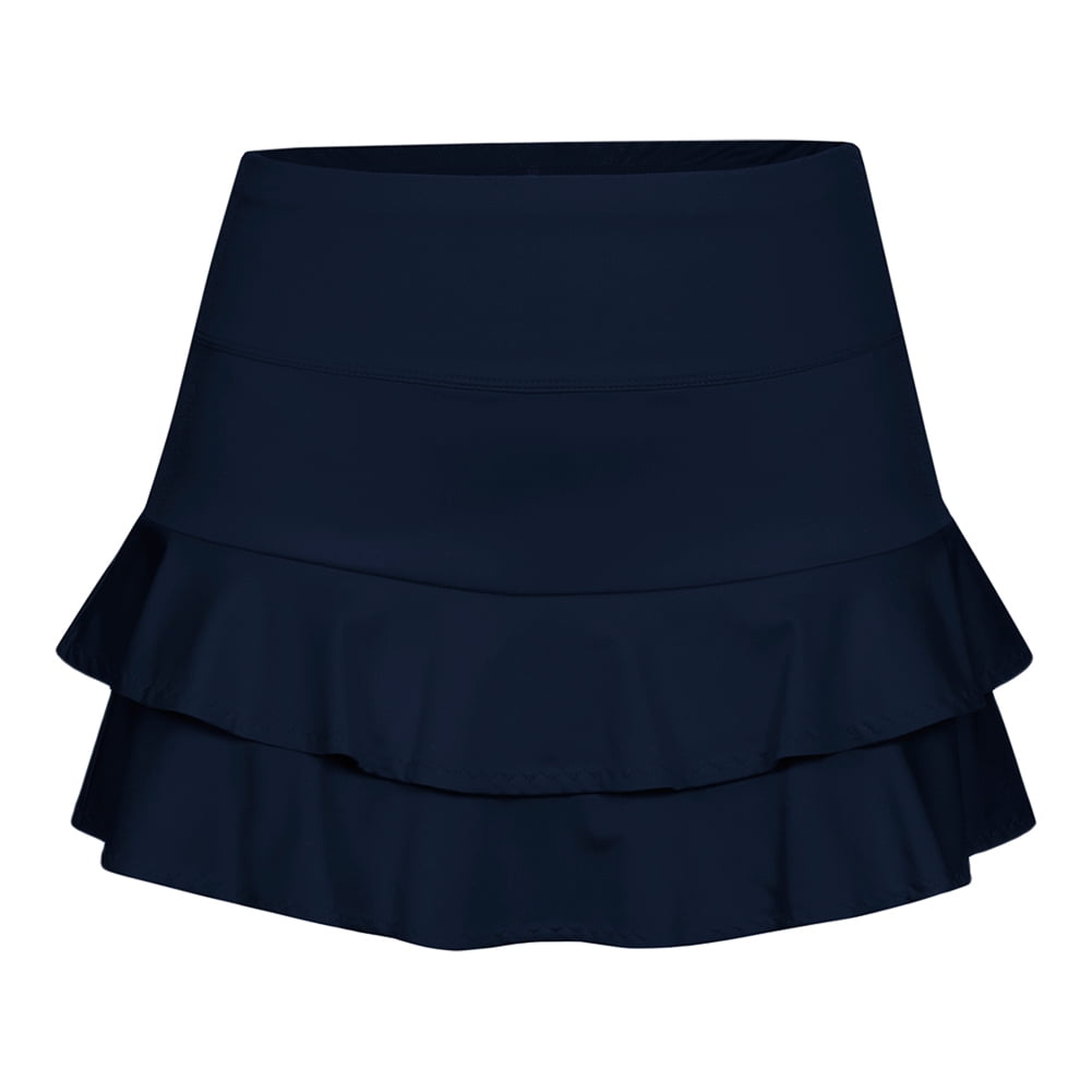 Women`s Doubles 13.5 Inch Tennis Skort Navy Blue - Walmart.com ...