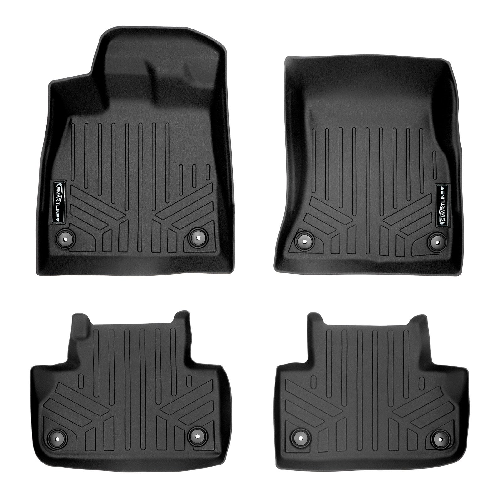 Maxliner 20182021 Audi Q5 SQ5 Floor Mats 2 Row Set Black A0312/B0312