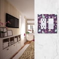 thumbnail image 5 of Yayeee Rocker Switch Wall Plate 1-Gang 4.6"x2.9" Home Decorative Outlet Cover, Purple Space Cat Pattern, 5 of 6