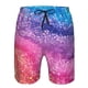thumbnail image 3 of Fotbe Rainbow Glitter Cute Trajes de Baño Estampados para Hombre, Shorts de Verano de Secado Rápido, Ropa de Playa, Bañadores-Large, 3 of 6