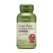 GNC Herbal Plus Grape Seed Extract 500mg Supplement, Extra Strength, Vegetarian, Provides Antioxidant Support, 60 Capsules, 60 Servings