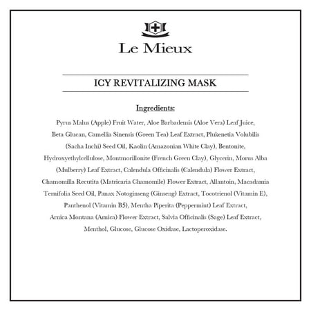 Le Mieux Le Mieux Icy Revitalizing Mask 2 0 Ounce Walmart Com Walmart Com