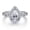Platinum Master, variant on Sterling Silver Combination Ring Set for Women, High-Quality Fashion Jewelry with a Beautiful, European and American Style Drop Shape Design