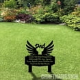 thumbnail image 3 of Craftnamesign Custom Dad Cross Memorial Metal Stake, Dad Remembrance Stake, Dad Loss Memorial, 3 of 4