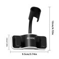 thumbnail image 4 of Soporte para cabezal de ducha Rociador de ducha de baño Soporte de pared de plástico para cabezal de ducha de montaje en pared, Negro Jumpingount HA005287-01B, 4 of 6