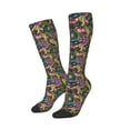 thumbnail image 2 of Fotbe Snake And Flower print Women's Men's Novelty Crew Socks Cotton Socks Knee High Socks for Walking,Running,Nurses,Pregnancy, 2 of 9